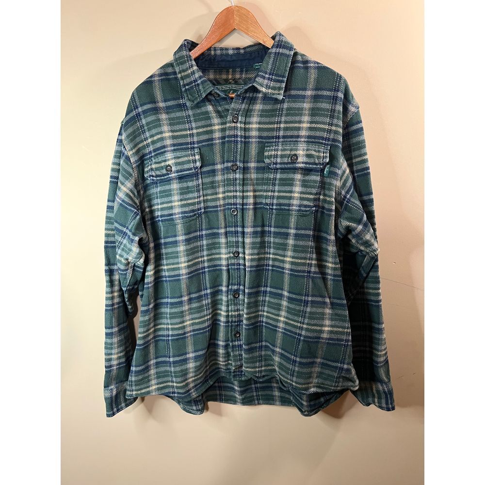 Woolrich Green Plaid Flannel Shirt‎ Jacket - Mens XXL